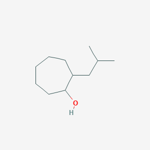 2-(2-Methylpropyl)cycloheptan-1-ol