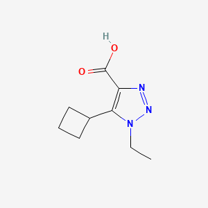 5-Cyclobutyl-1-ethyl-1H-1,2,3-triazole-4-carboxylic acid