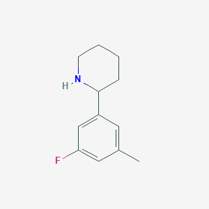 2-(3-Fluoro-5-methylphenyl)piperidine