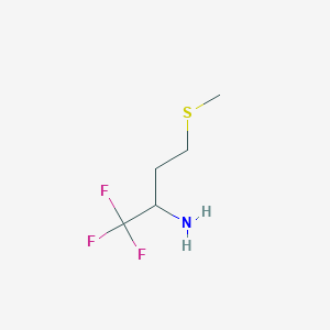 1,1,1-Trifluoro-4-(methylsulfanyl)butan-2-amine