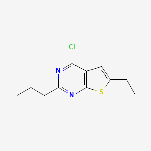 4-Chloro-6-ethyl-2-propylthieno[2,3-D]pyrimidine