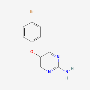 5-(4-Bromophenoxy)pyrimidin-2-amine