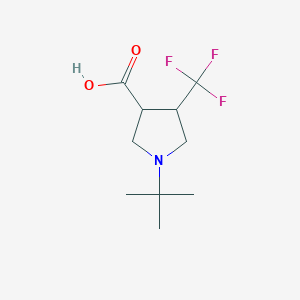 1-tert-Butyl-4-(trifluoromethyl)pyrrolidine-3-carboxylic acid