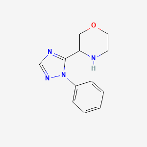 3-(1-Phenyl-1H-1,2,4-triazol-5-yl)morpholine