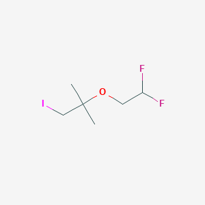 2-(2,2-Difluoroethoxy)-1-iodo-2-methylpropane