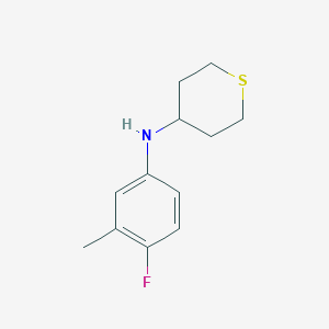 N-(4-fluoro-3-methylphenyl)thian-4-amine