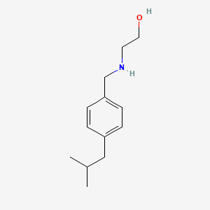 2-({[4-(2-Methylpropyl)phenyl]methyl}amino)ethan-1-ol