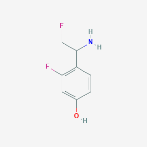 4-(1-Amino-2-fluoroethyl)-3-fluorophenol