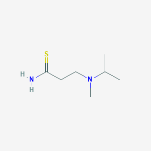 3-[Methyl(propan-2-yl)amino]propanethioamide