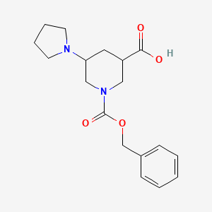 1-[(Benzyloxy)carbonyl]-5-(pyrrolidin-1-yl)piperidine-3-carboxylic acid