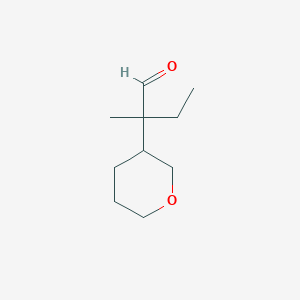 2-Methyl-2-(oxan-3-yl)butanal