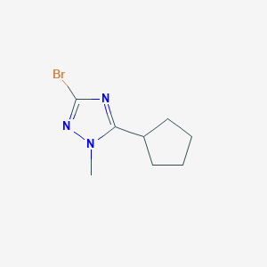 3-Bromo-5-cyclopentyl-1-methyl-1H-1,2,4-triazole