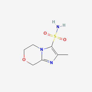 2-Methyl-5H,6H,8H-imidazo[2,1-c][1,4]oxazine-3-sulfonamide