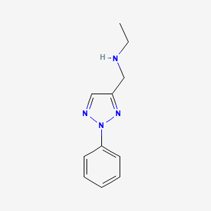 Ethyl[(2-phenyl-2H-1,2,3-triazol-4-yl)methyl]amine