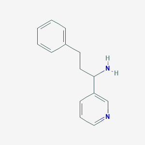 3-Phenyl-1-(pyridin-3-YL)propan-1-amine