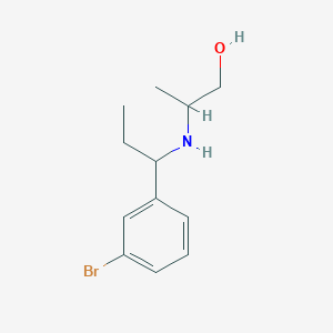 2-{[1-(3-Bromophenyl)propyl]amino}propan-1-ol