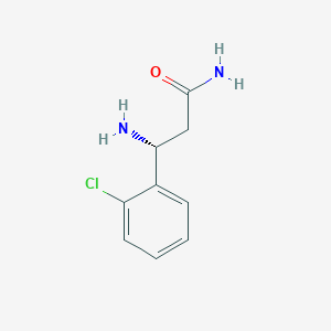 (3R)-3-amino-3-(2-chlorophenyl)propanamide