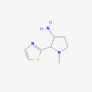 1-Methyl-2-(1,3-thiazol-2-YL)pyrrolidin-3-amine