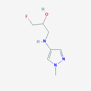 1-Fluoro-3-[(1-methyl-1H-pyrazol-4-yl)amino]propan-2-ol