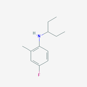 4-fluoro-2-methyl-N-(pentan-3-yl)aniline