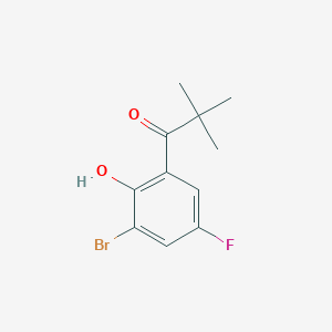 1-(3-Bromo-5-fluoro-2-hydroxyphenyl)-2,2-dimethylpropan-1-one