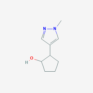 2-(1-methyl-1H-pyrazol-4-yl)cyclopentan-1-ol