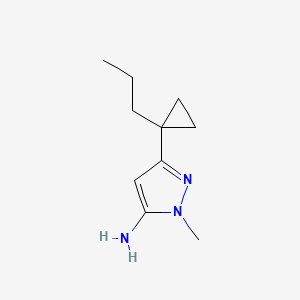 1-Methyl-3-(1-propylcyclopropyl)-1H-pyrazol-5-amine