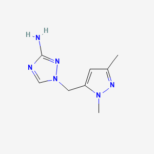 1-[(1,3-dimethyl-1H-pyrazol-5-yl)methyl]-1H-1,2,4-triazol-3-amine