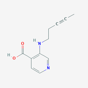 3-[(Pent-3-yn-1-yl)amino]pyridine-4-carboxylic acid