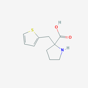 2-(Thiophen-2-ylmethyl)pyrrolidine-2-carboxylicacid