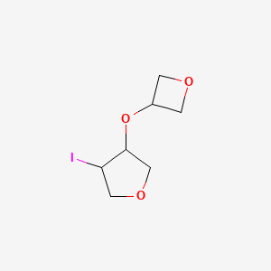 3-Iodo-4-(oxetan-3-yloxy)oxolane