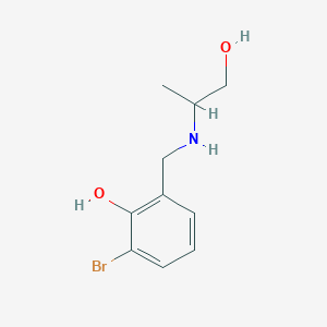 2-Bromo-6-{[(1-hydroxypropan-2-yl)amino]methyl}phenol