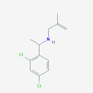 molecular formula C12H15Cl2N B13285525 [1-(2,4-Dichlorophenyl)ethyl](2-methylprop-2-en-1-yl)amine 