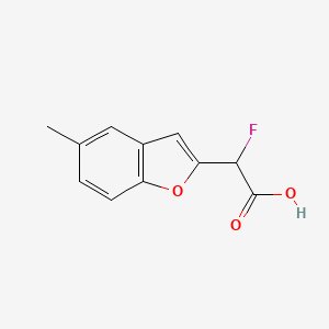 2-Fluoro-2-(5-methyl-1-benzofuran-2-yl)acetic acid