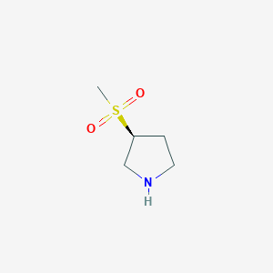 molecular formula C5H11NO2S B1328561 (S)-3-(甲磺酰基)吡咯烷 CAS No. 290328-57-3