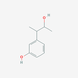 molecular formula C10H14O2 B13285622 3-(3-Hydroxybutan-2-YL)phenol 