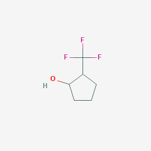 molecular formula C6H9F3O B13285641 2-(Trifluoromethyl)cyclopentan-1-ol 