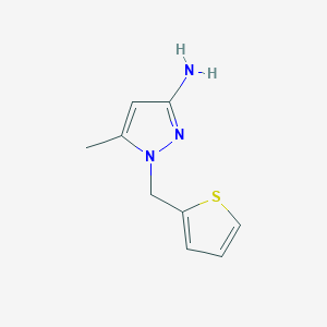 5-Methyl-1-[(thiophen-2-yl)methyl]-1H-pyrazol-3-amine