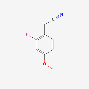molecular formula C9H8FNO B1328565 4-甲氧基-2-氟苄基氰化物 CAS No. 749934-29-0