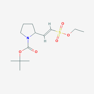 tert-Butyl 2-[2-(ethoxysulfonyl)ethenyl]pyrrolidine-1-carboxylate