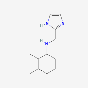 molecular formula C12H21N3 B13285695 N-(1H-imidazol-2-ylmethyl)-2,3-dimethylcyclohexan-1-amine 