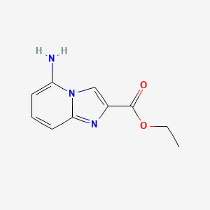 molecular formula C10H11N3O2 B1328570 5-氨基咪唑并[1,2-a]吡啶-2-羧酸乙酯 CAS No. 1000017-97-9