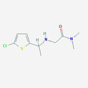 2-{[1-(5-chlorothiophen-2-yl)ethyl]amino}-N,N-dimethylacetamide