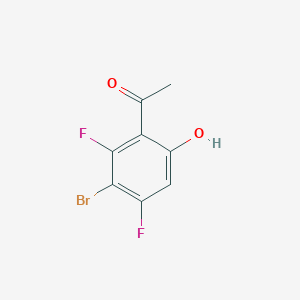 1-(3-Bromo-2,4-difluoro-6-hydroxyphenyl)ethan-1-one