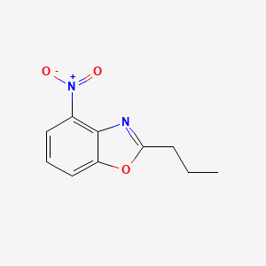 molecular formula C10H10N2O3 B1328576 4-硝基-2-丙基-1,3-苯并恶唑 CAS No. 1000018-05-2
