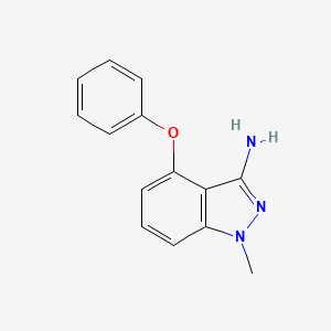 molecular formula C14H13N3O B1328577 1-甲基-4-苯氧基-1H-吲唑-3-胺 CAS No. 1000018-07-4