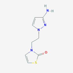 3-[2-(3-amino-1H-pyrazol-1-yl)ethyl]-2,3-dihydro-1,3-thiazol-2-one