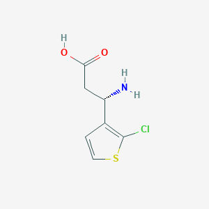 (3S)-3-Amino-3-(2-chlorothiophen-3-YL)propanoic acid