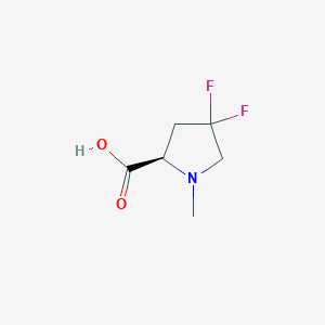 (2R)-4,4-Difluoro-1-methylpyrrolidine-2-carboxylic acid