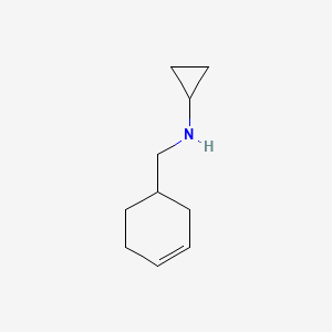 molecular formula C10H17N B13285821 N-Cyclopropyl-3-cyclohexene-1-methylamine CAS No. 15907-71-8